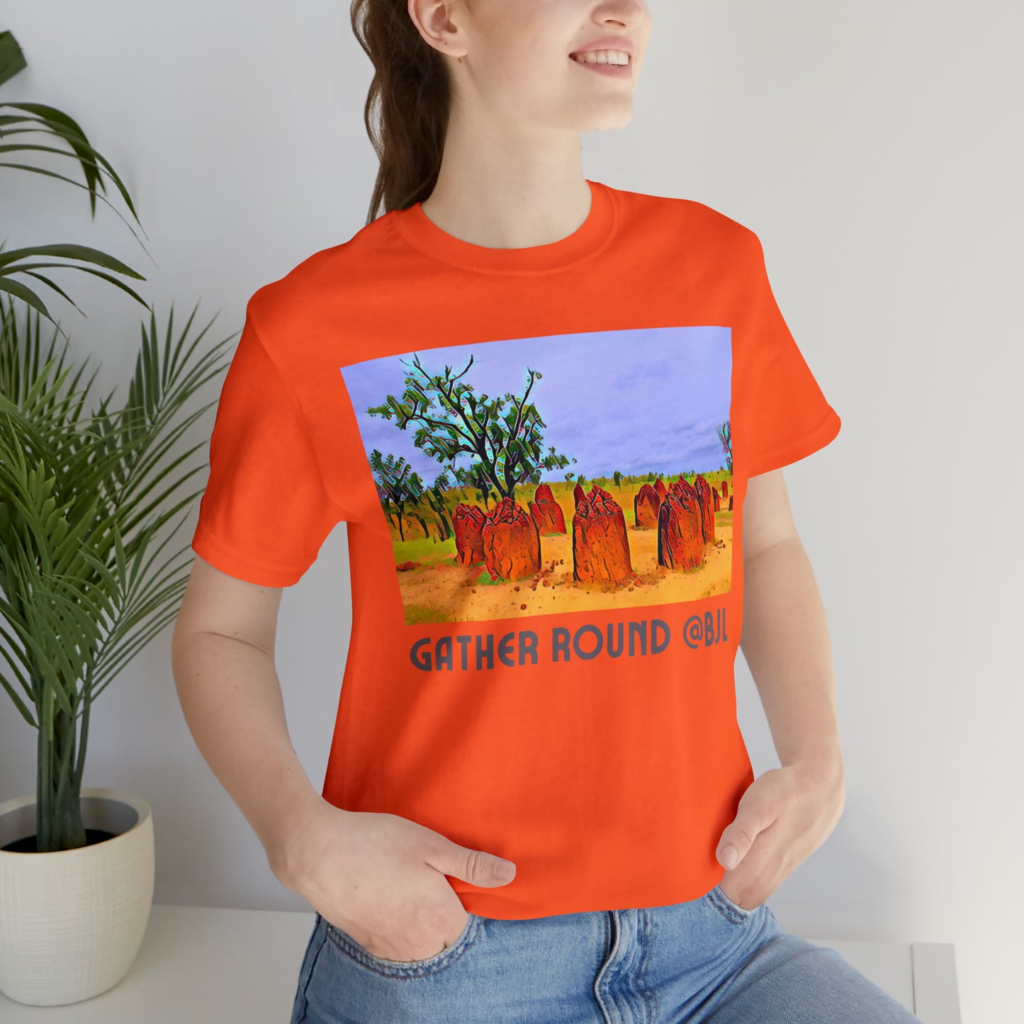 Comfy Short Sleeve Fun T-Shirt: Banjul