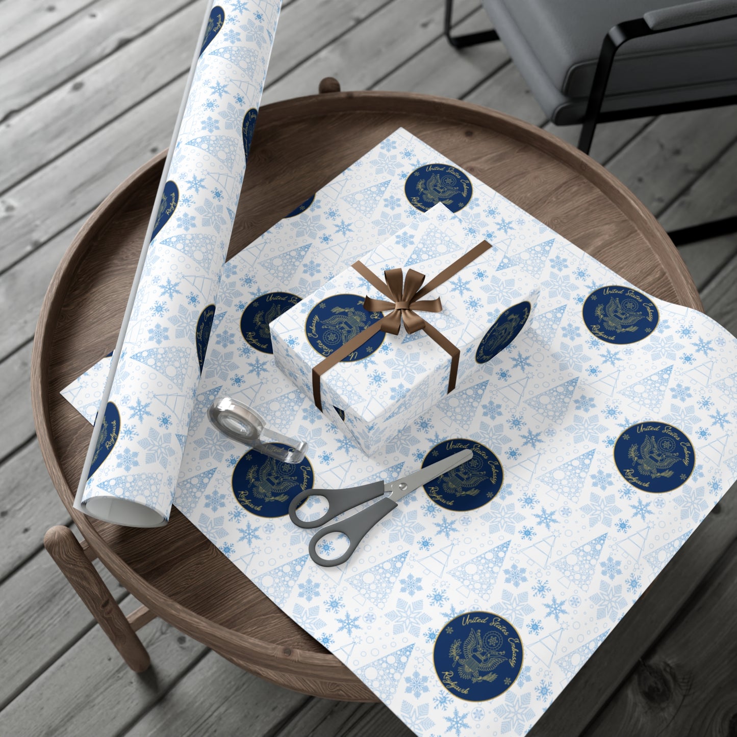 Holiday Gift Wrapping Paper: Reykjavik