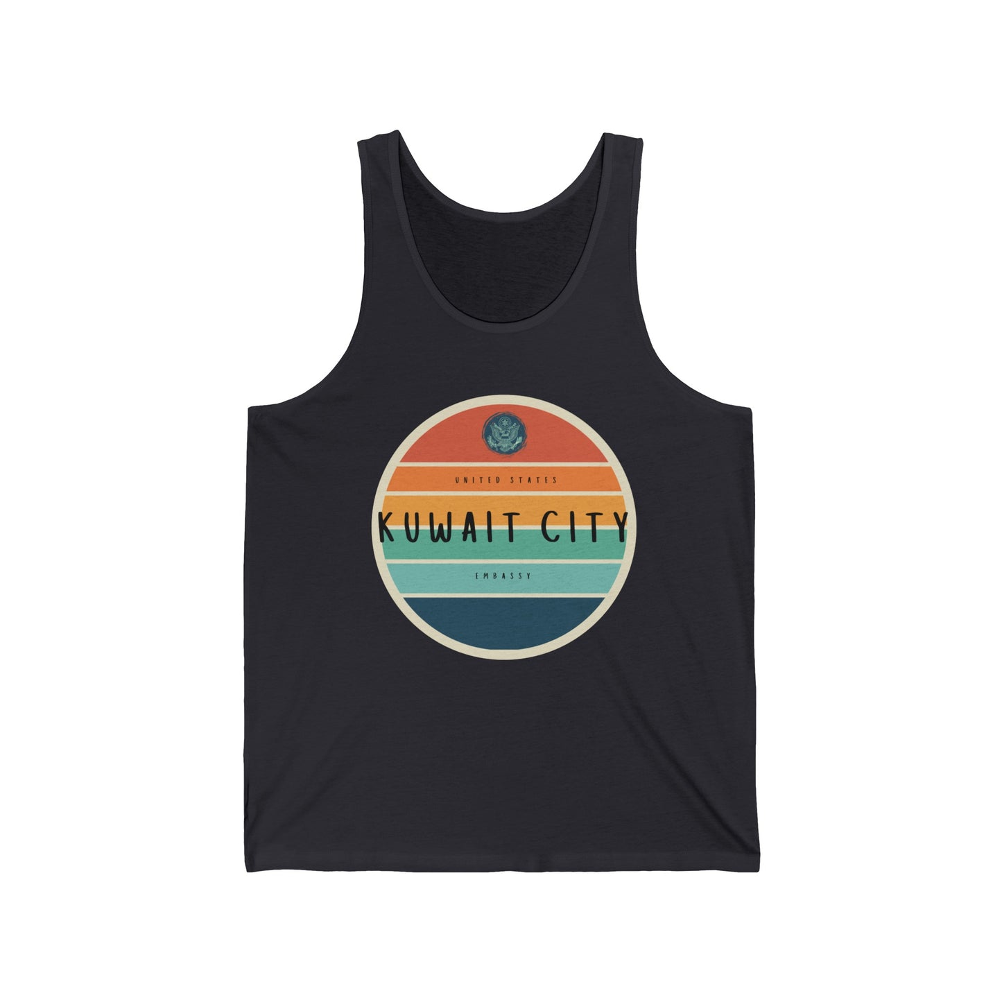Setting Sun Tank Top: Kuwait City