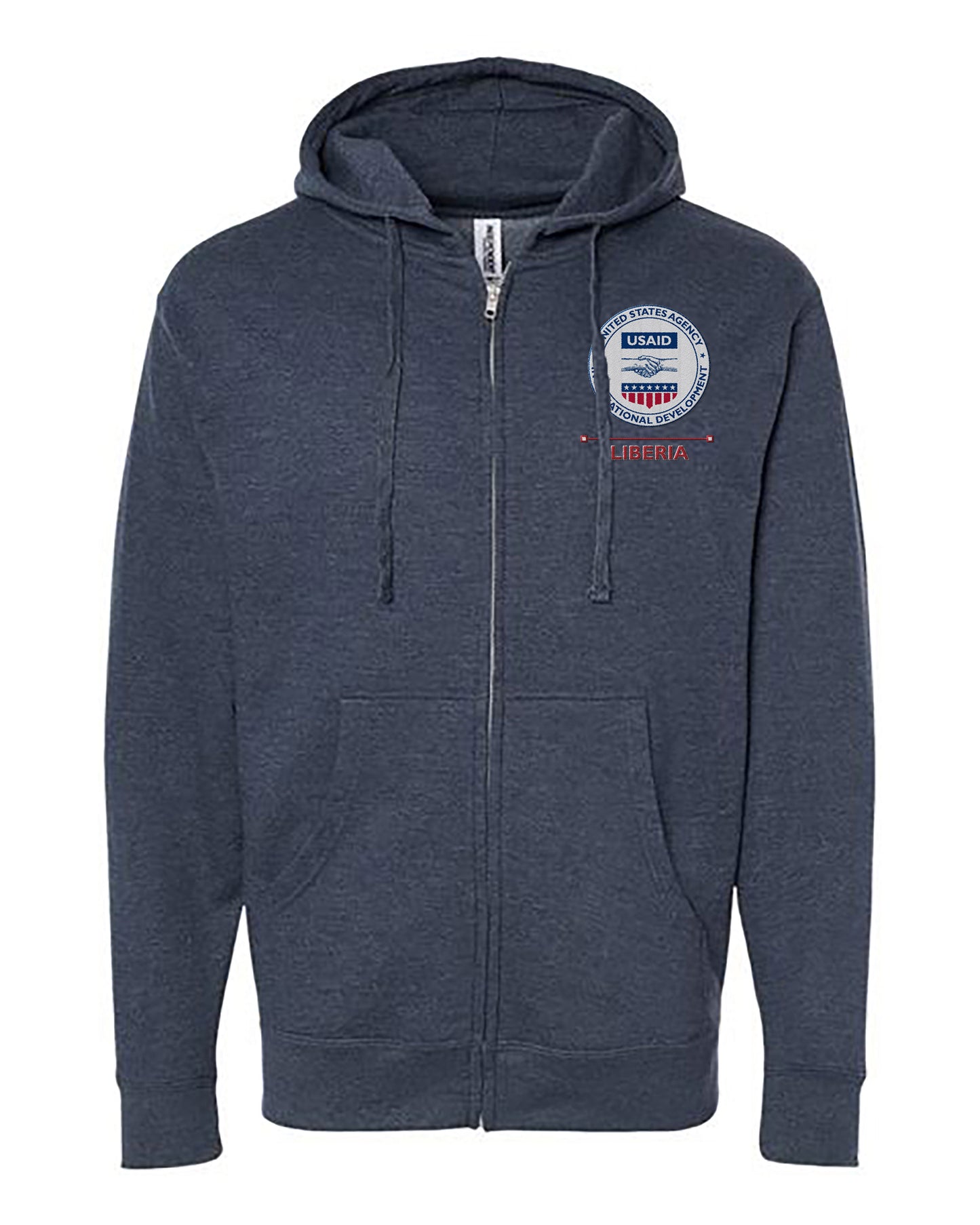 USAID Embroidered Hoodie: Liberia