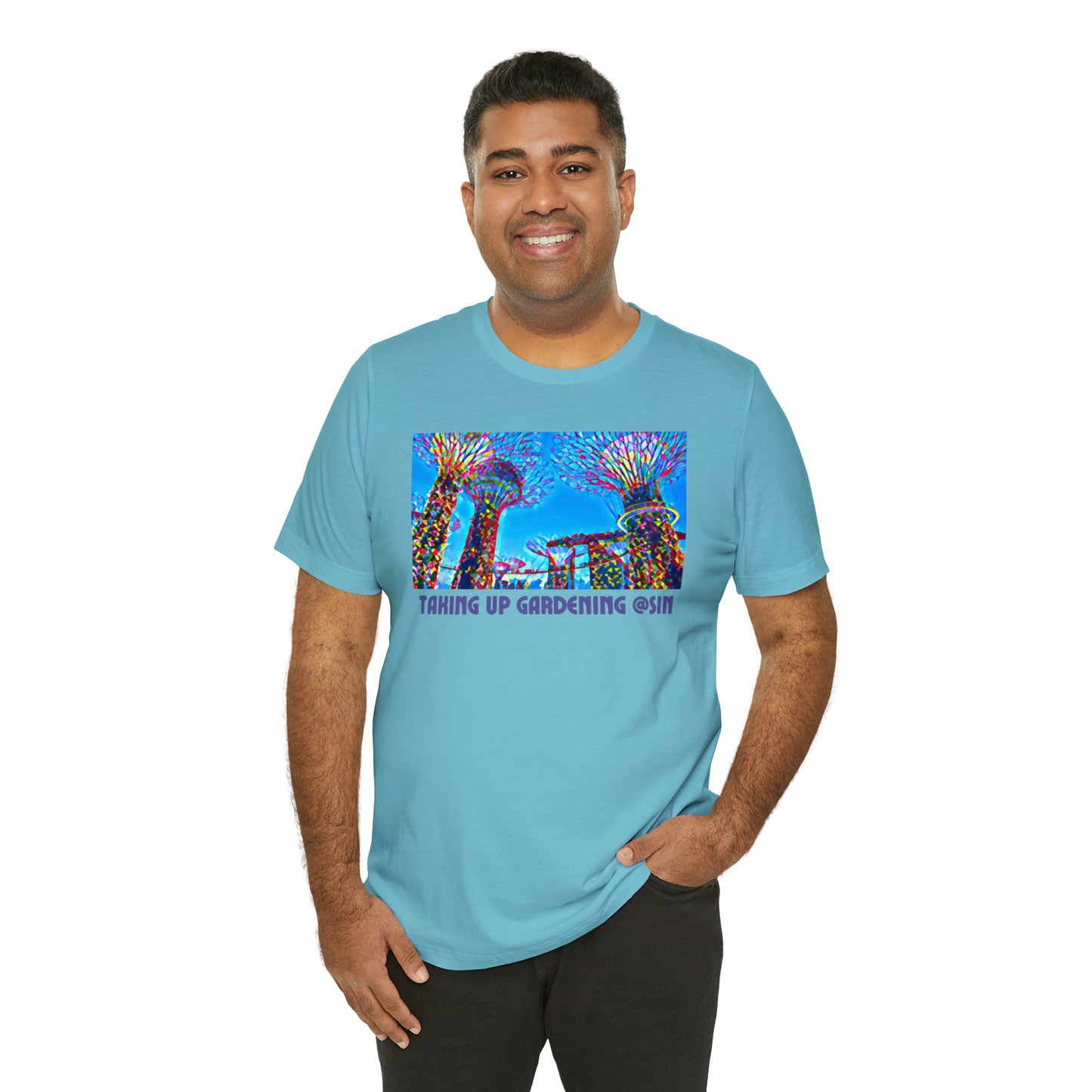 Comfy Short Sleeve Fun T-Shirt: Singapore