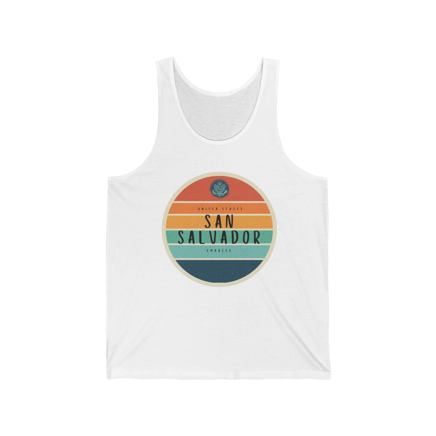 Setting Sun Tank Top: San Salvador