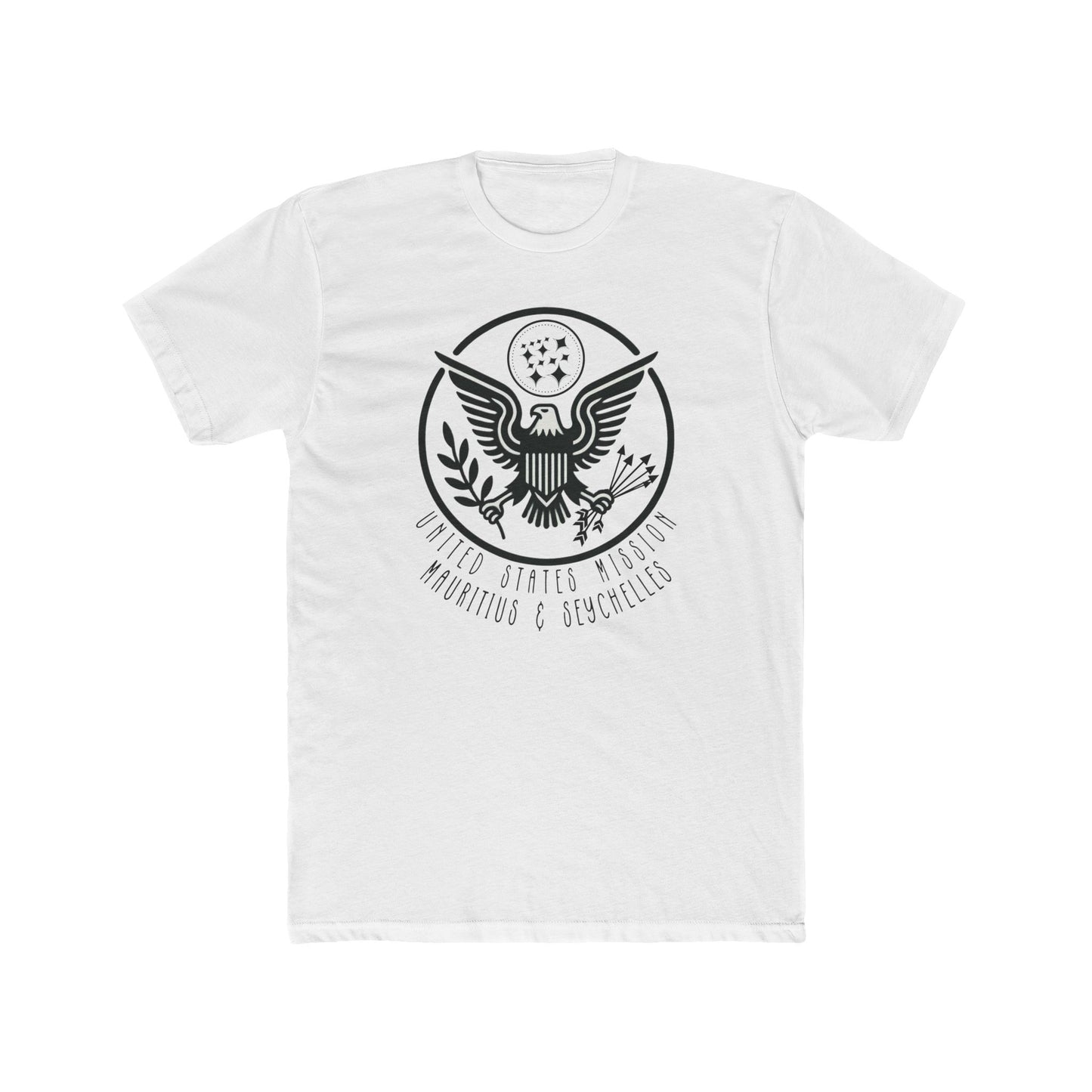 New Art Deco Cotton Crew Tee: Mauritius and Seychelles