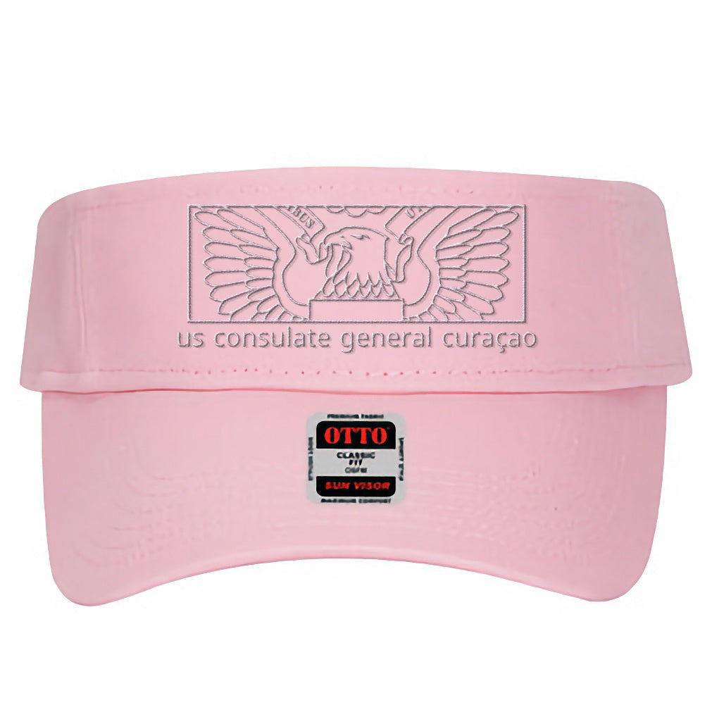 Modern Embroidered Visor: Curacao