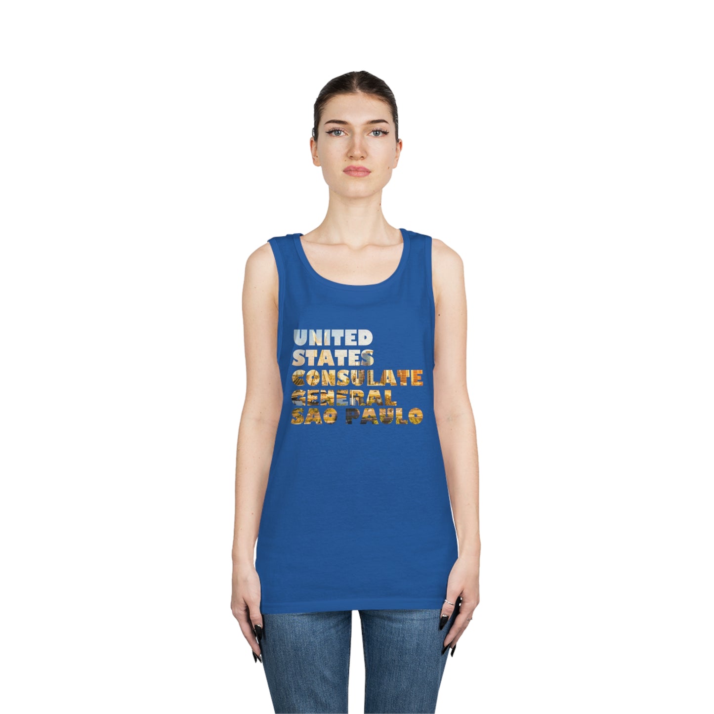 Read the Lines Tank Top: Sao Paulo