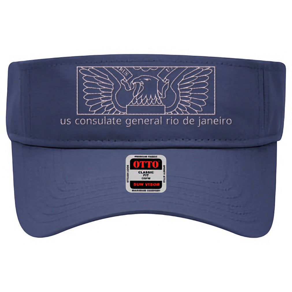 Modern Embroidered Visor: Rio de Janeiro