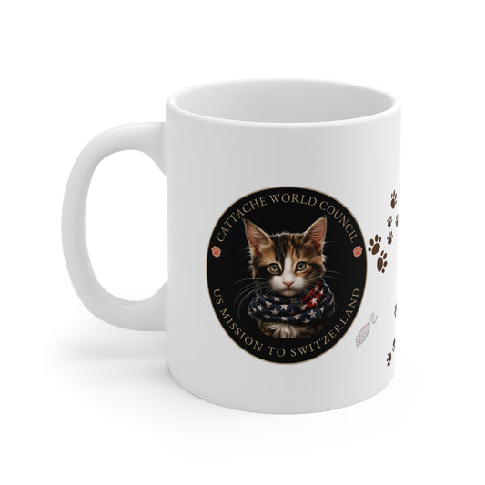 Cattache Mug, Calico: Switzerland