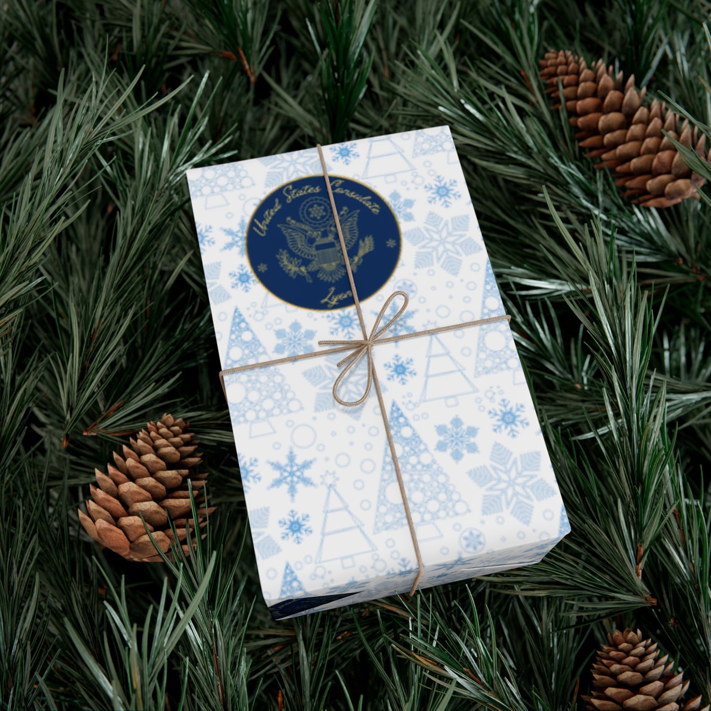 Holiday Gift Wrapping Paper: Lyon