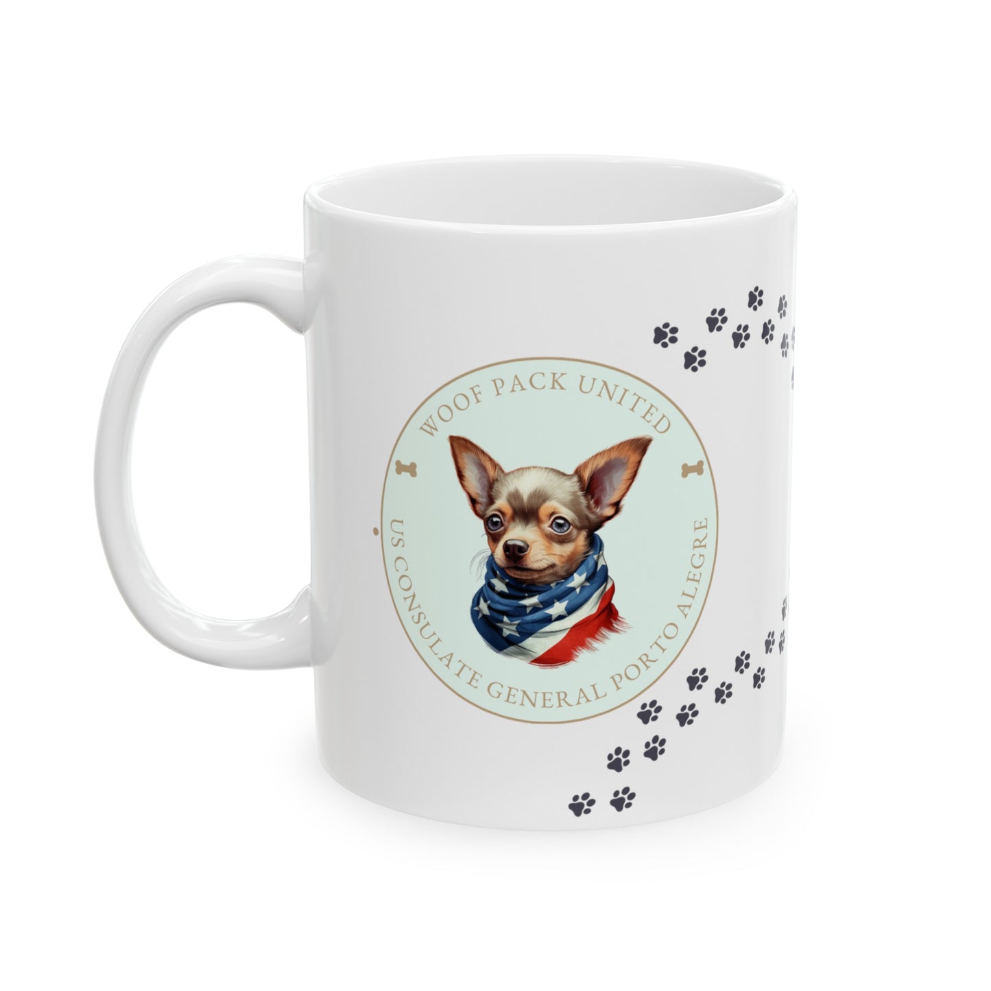 Woof Pack, Chihuahua Mug: Porto Alegre