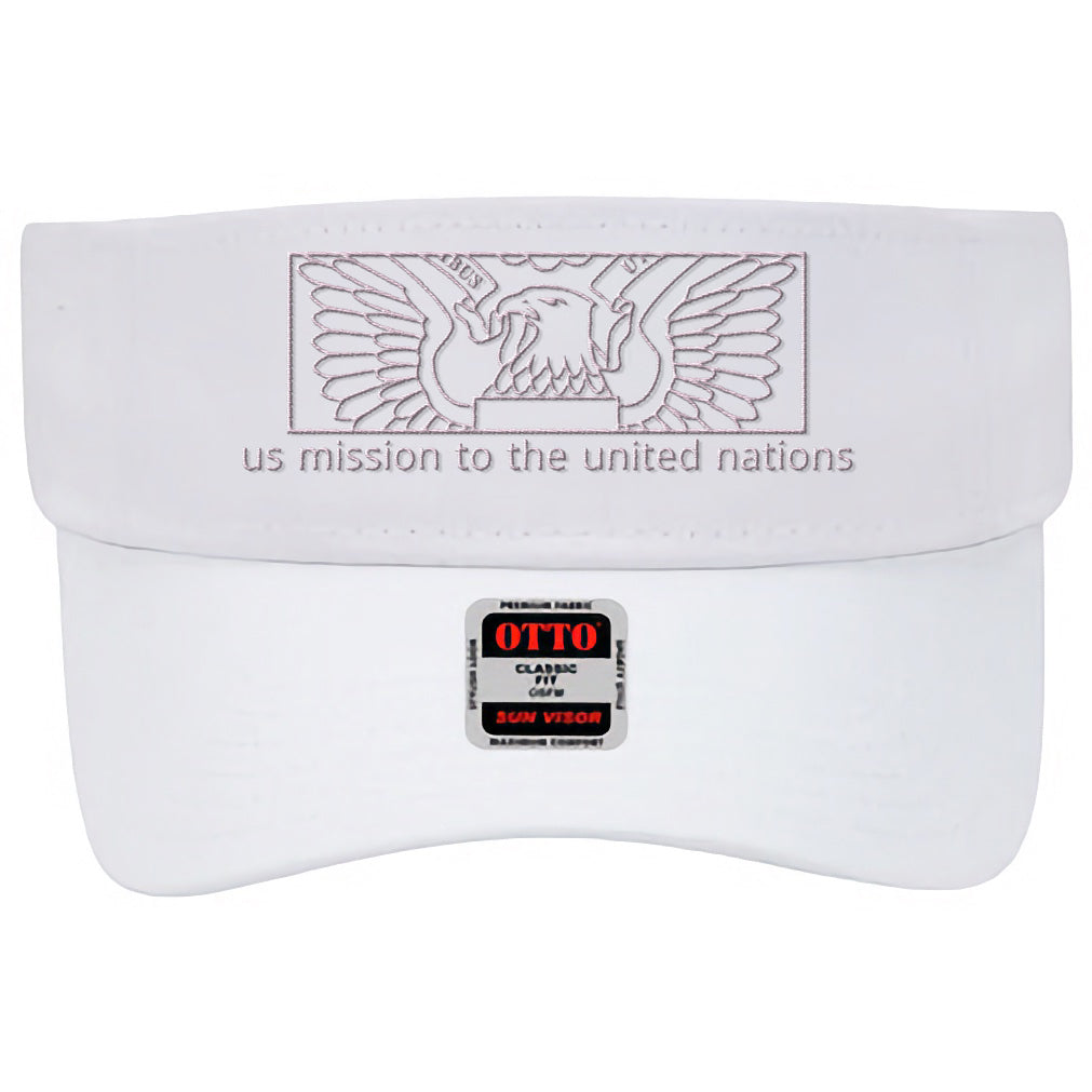Modern Embroidered Visor: United Nations