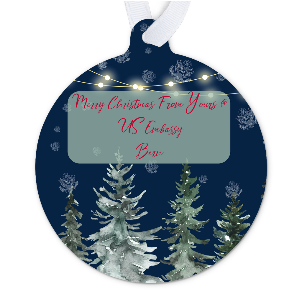 Merry Christmas Keepsake Ornament: Bern