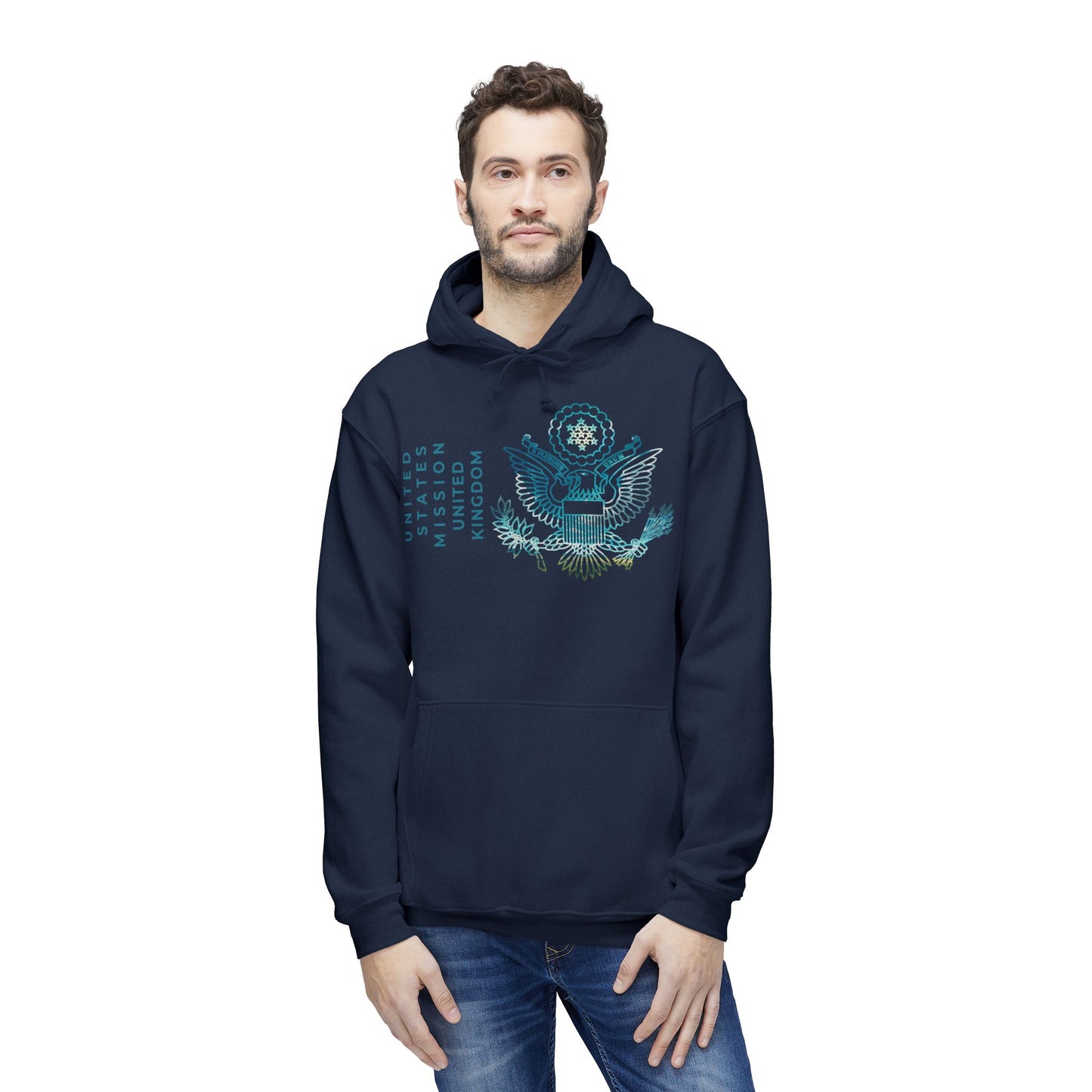 Modern, Made in the USA Hoodie: United Kingdom