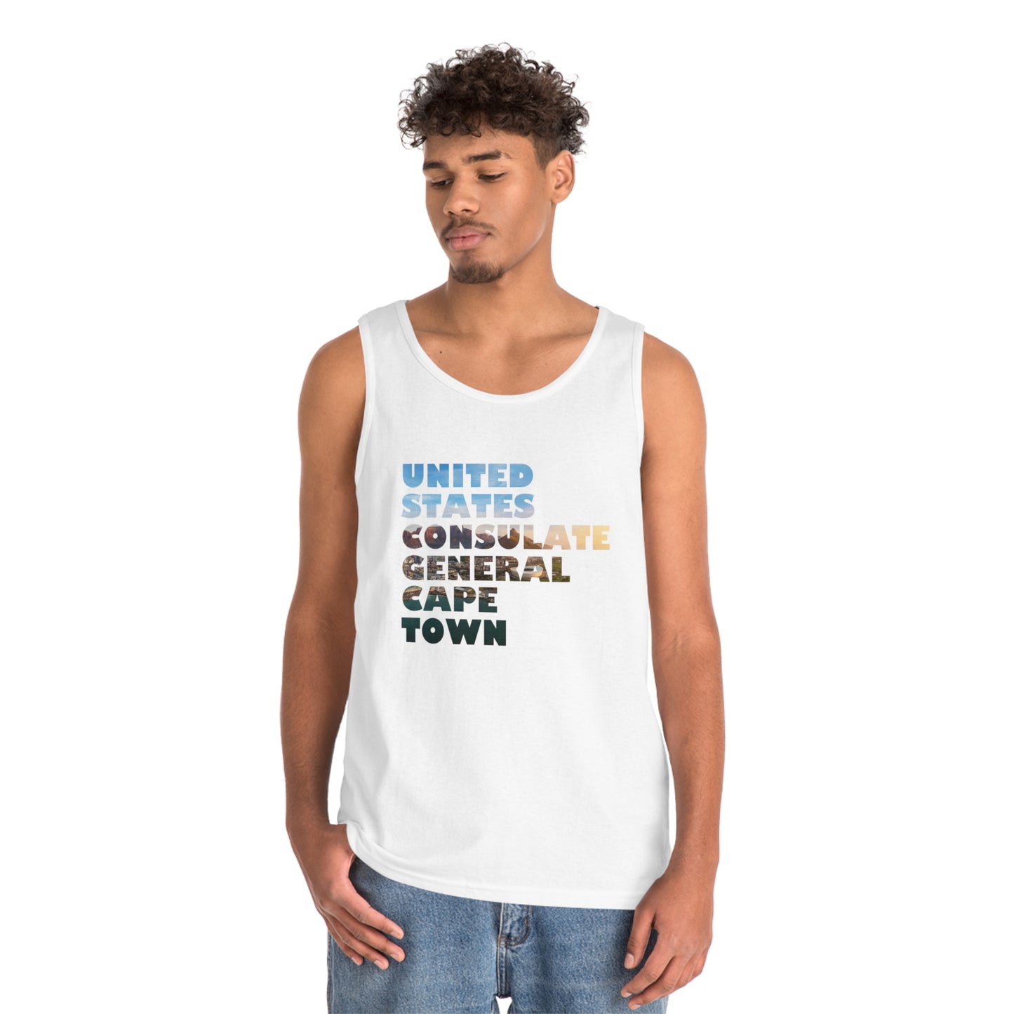 Read the Lines Tank Top: Cape Town