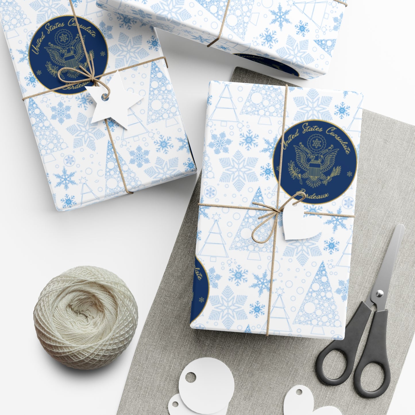 Holiday Gift Wrapping Paper: Bordeaux