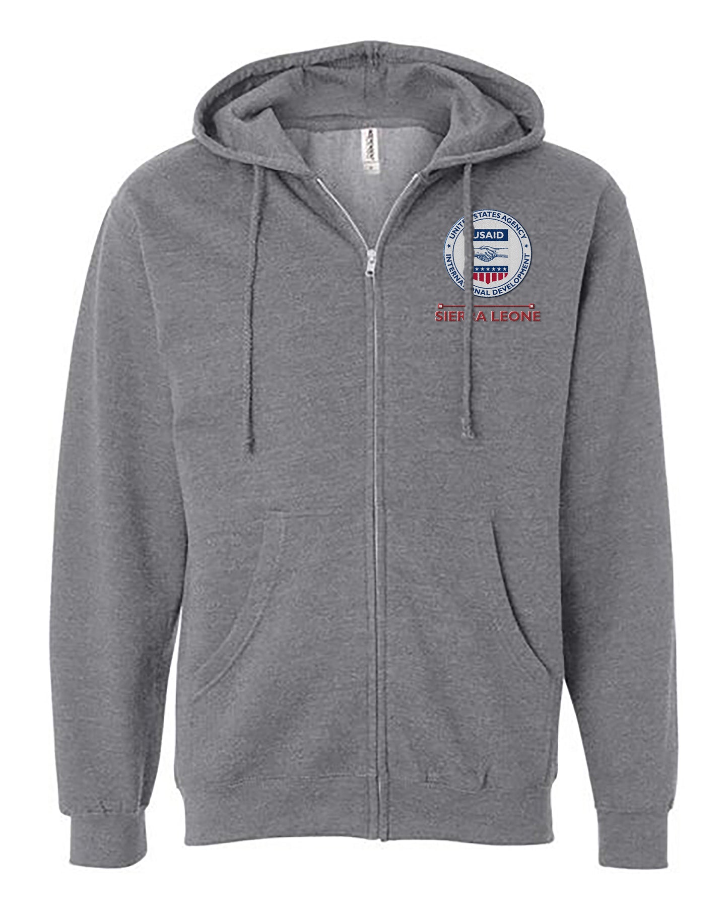 USAID Embroidered Hoodie: Sierra Leone