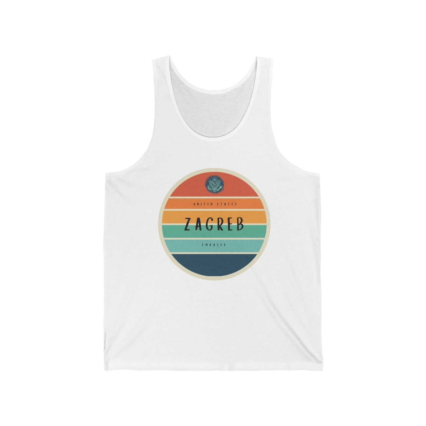 Setting Sun Tank Top: Zagreb