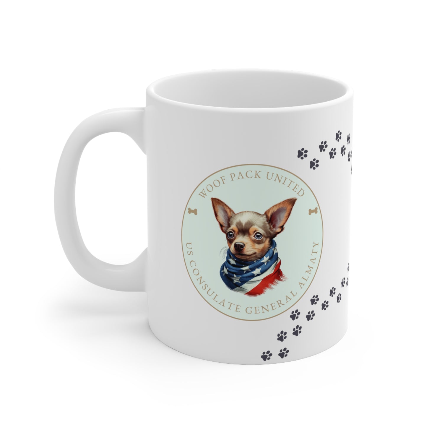 Woof Pack, Chihuahua Mug: Almaty