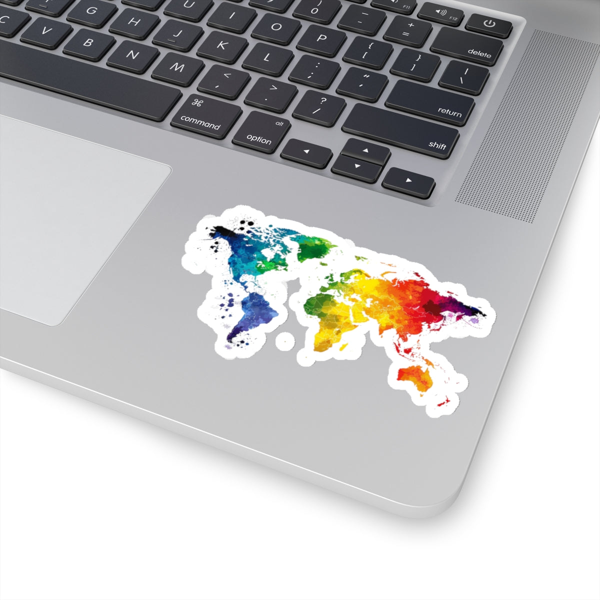 Kiss-Cut, Rainbow Planet Heart Sticker: Global