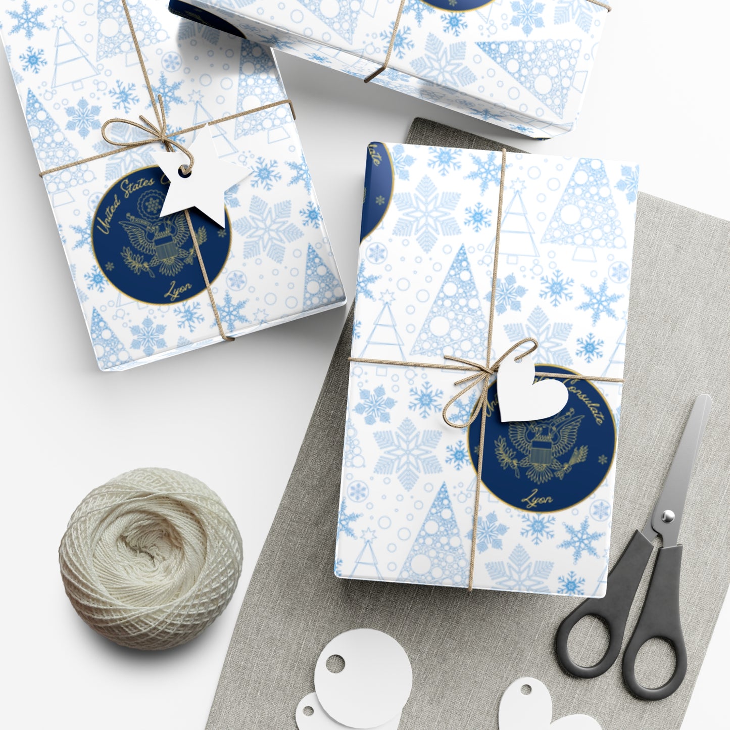 Holiday Gift Wrapping Paper: Lyon