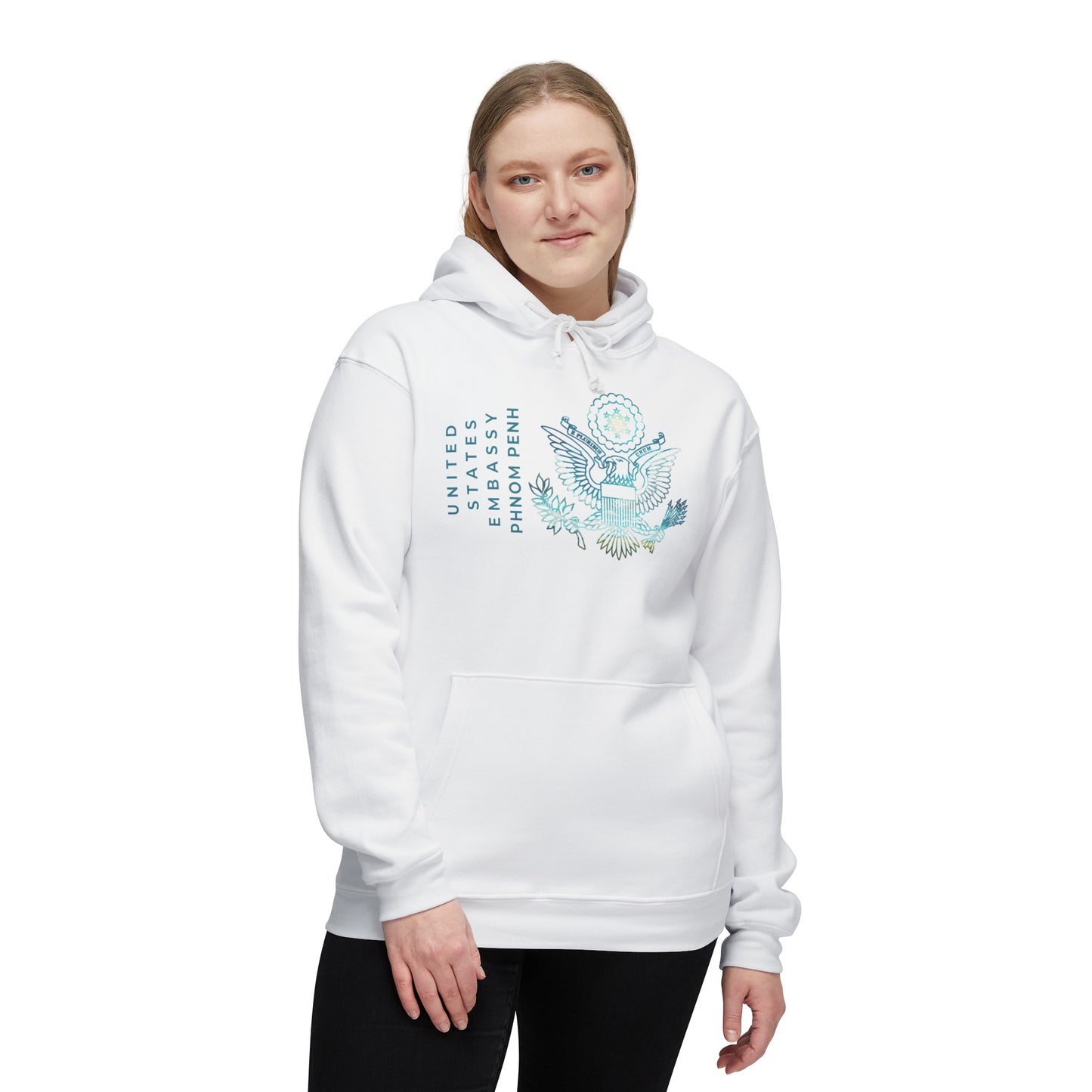 Modern, Made in the USA Hoodie: Phnom Penh