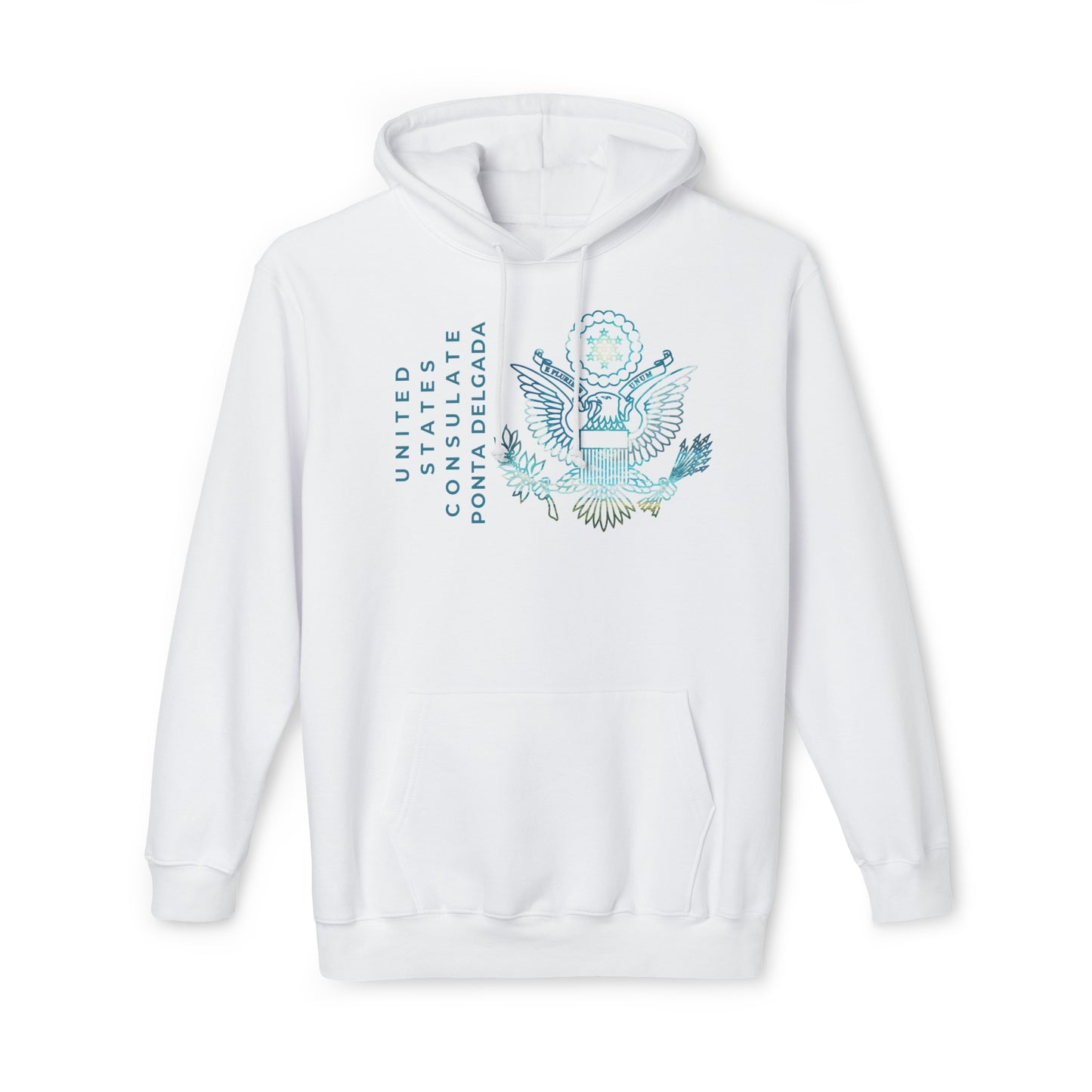 Modern, Made in the USA Hoodie: Ponta Delgada