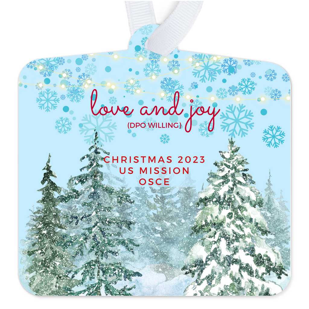 Metal Ornament for Those Who Know About DPO and Santa: OSCE