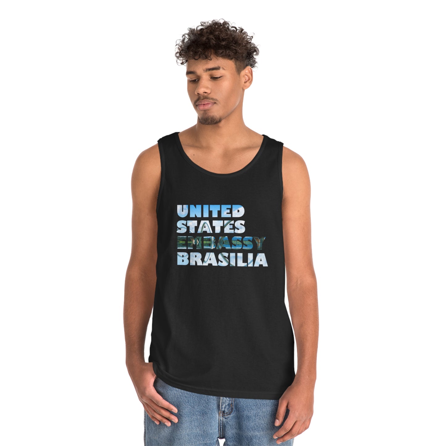 Read the Lines Tank Top: Brasilia