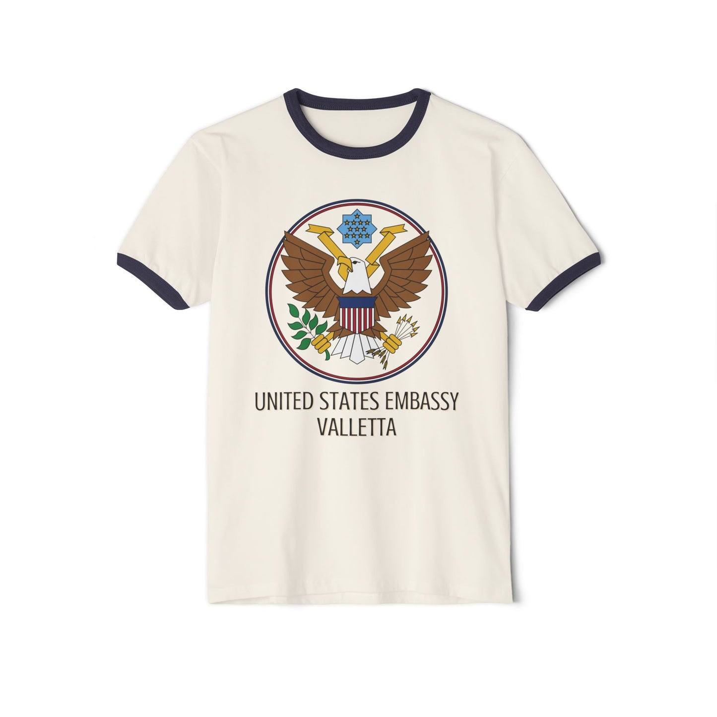 Art Deco Ringer T-Shirt: Valletta