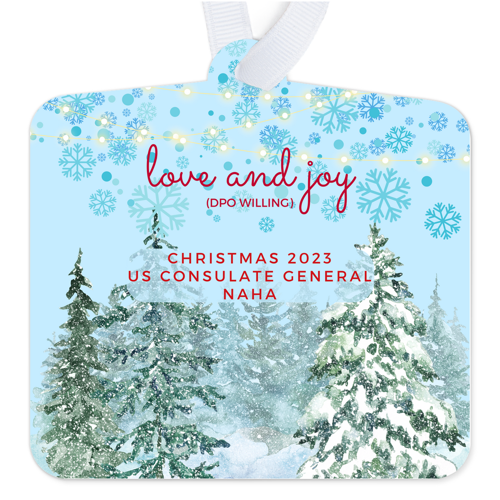 Metal Ornament for Those Who Know About DPO and Santa: Naha