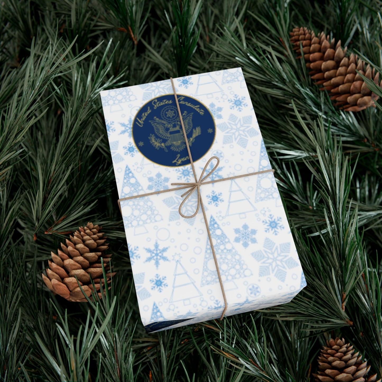 Holiday Gift Wrapping Paper: Lyon