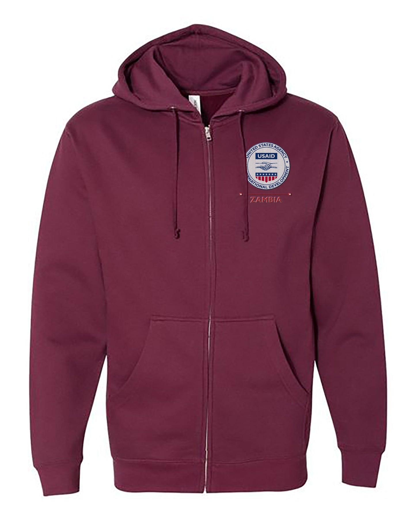 USAID Embroidered Hoodie: Zambia