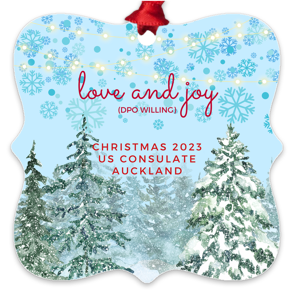 Metal Ornament for Those Who Know About DPO and Santa: Auckland