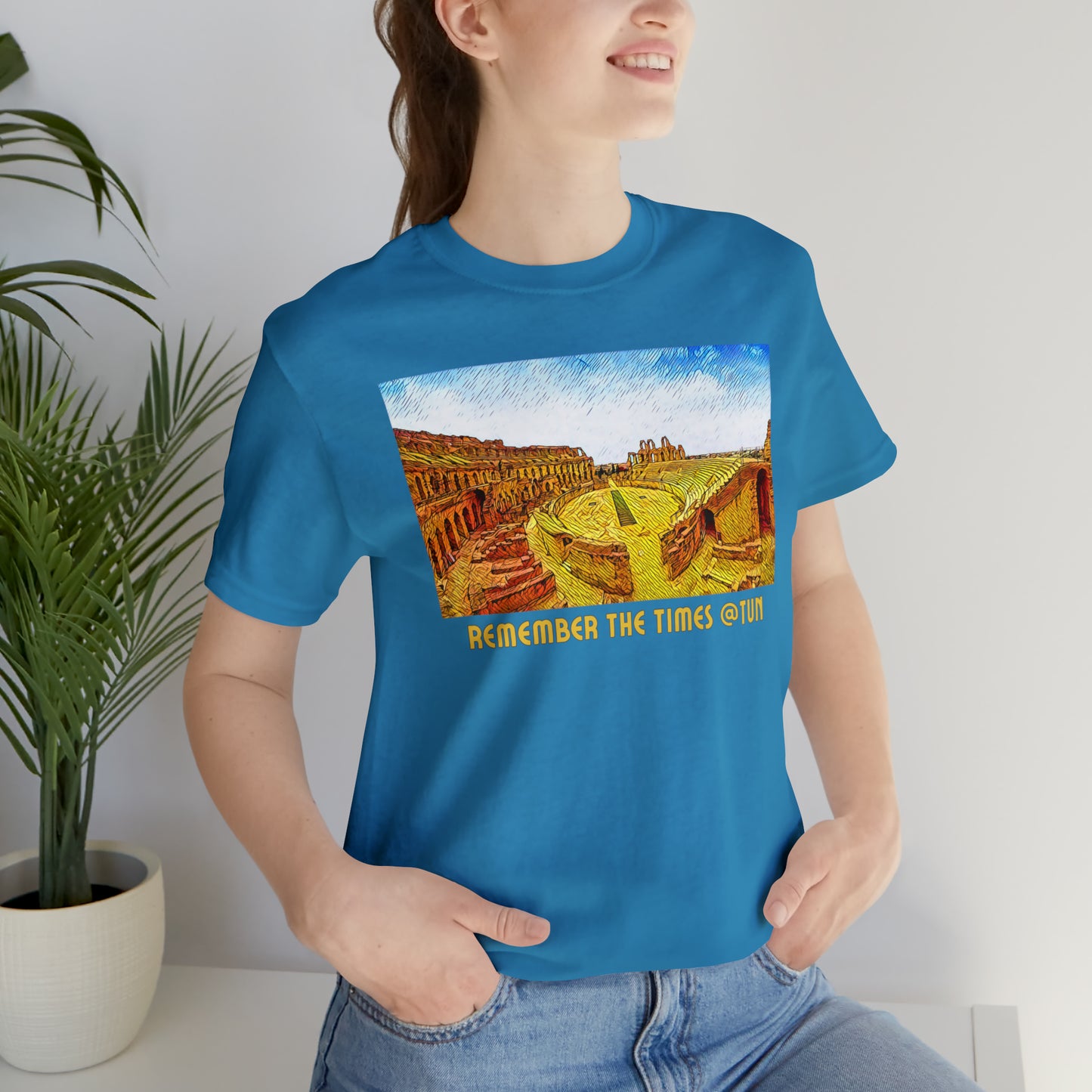 Comfy Short Sleeve Fun T-Shirt: Tunis