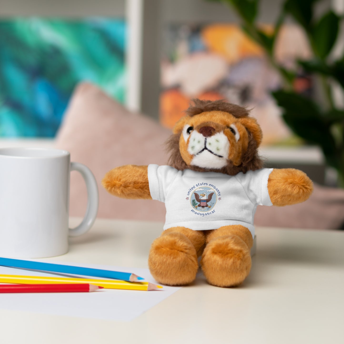 Cutest Ever Stuffed Animal With Post Tee: Madagascar