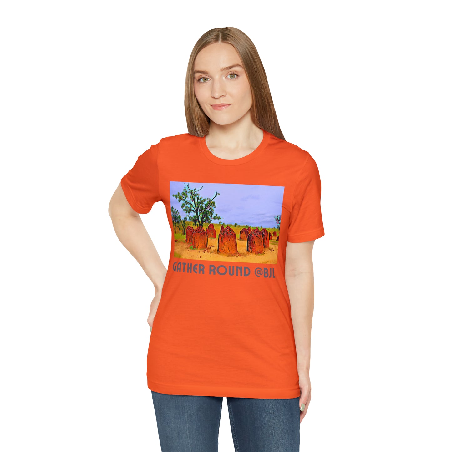 Comfy Short Sleeve Fun T-Shirt: Banjul