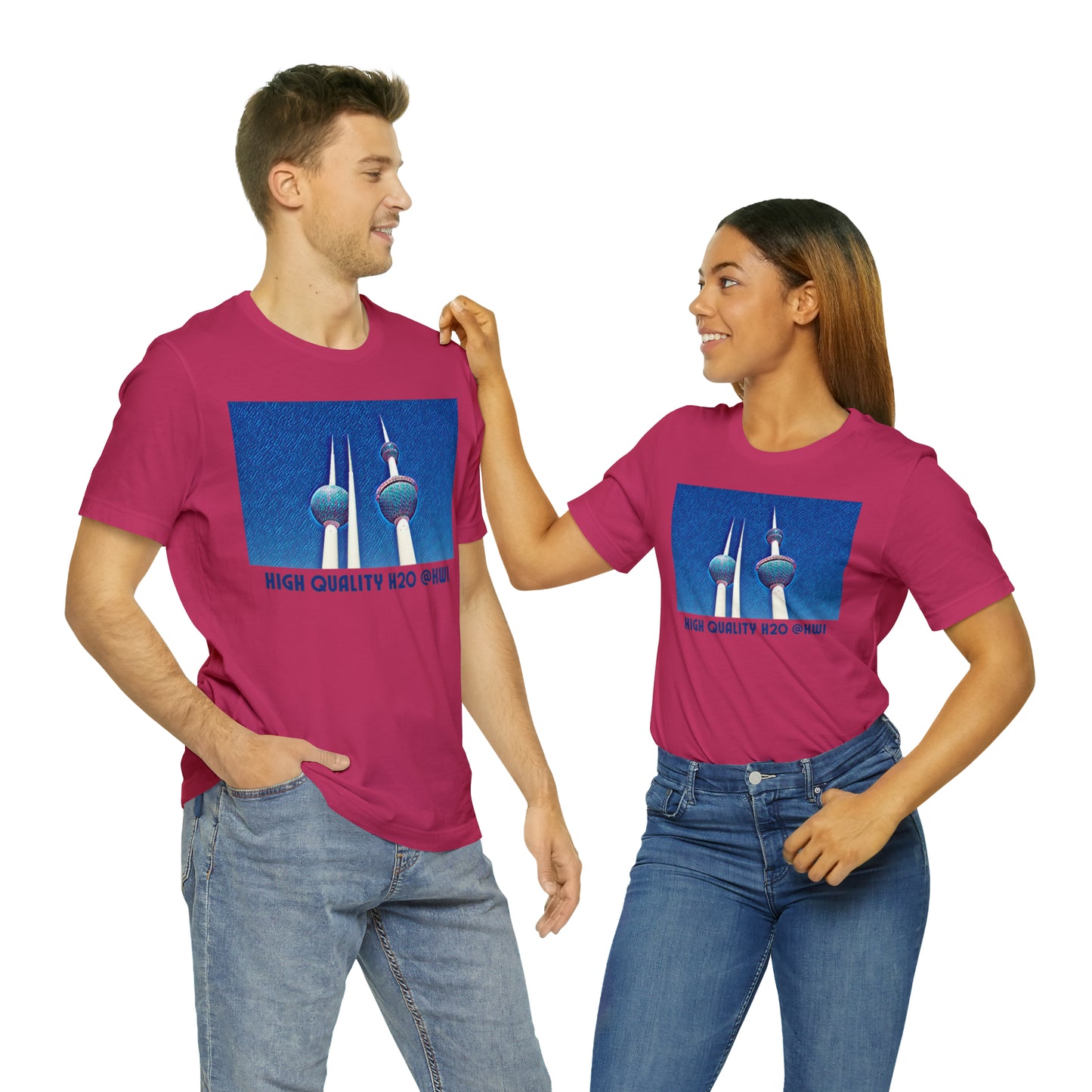 Comfy Short Sleeve Fun T-Shirt: Kuwait City