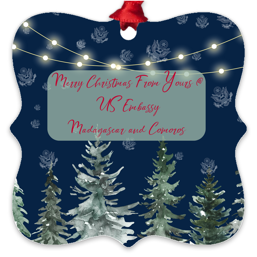 Merry Christmas Keepsake Ornament: Madagascar And Comoros