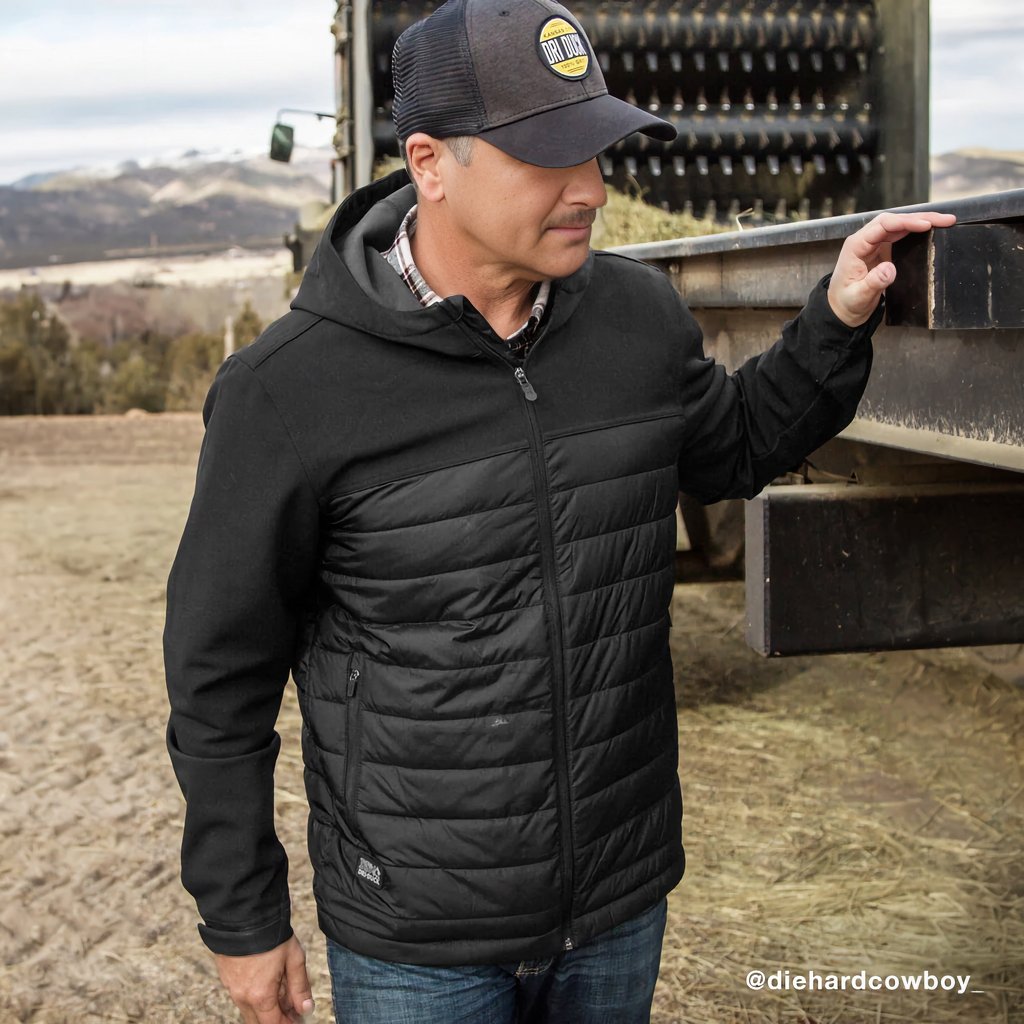 Dry Duck® Pinnacle Puffer Jacket, Embroidered Gray Seal