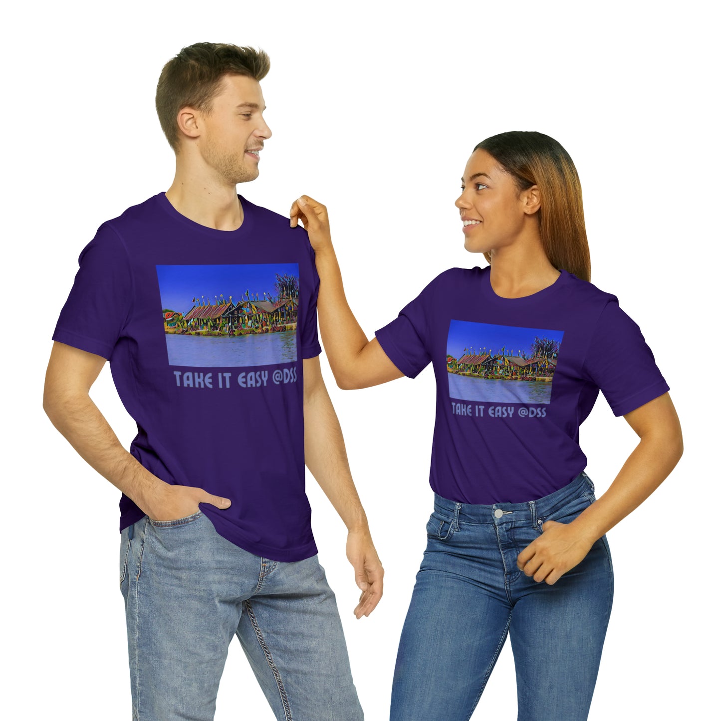 Comfy Short Sleeve Fun T-Shirt: Dakar