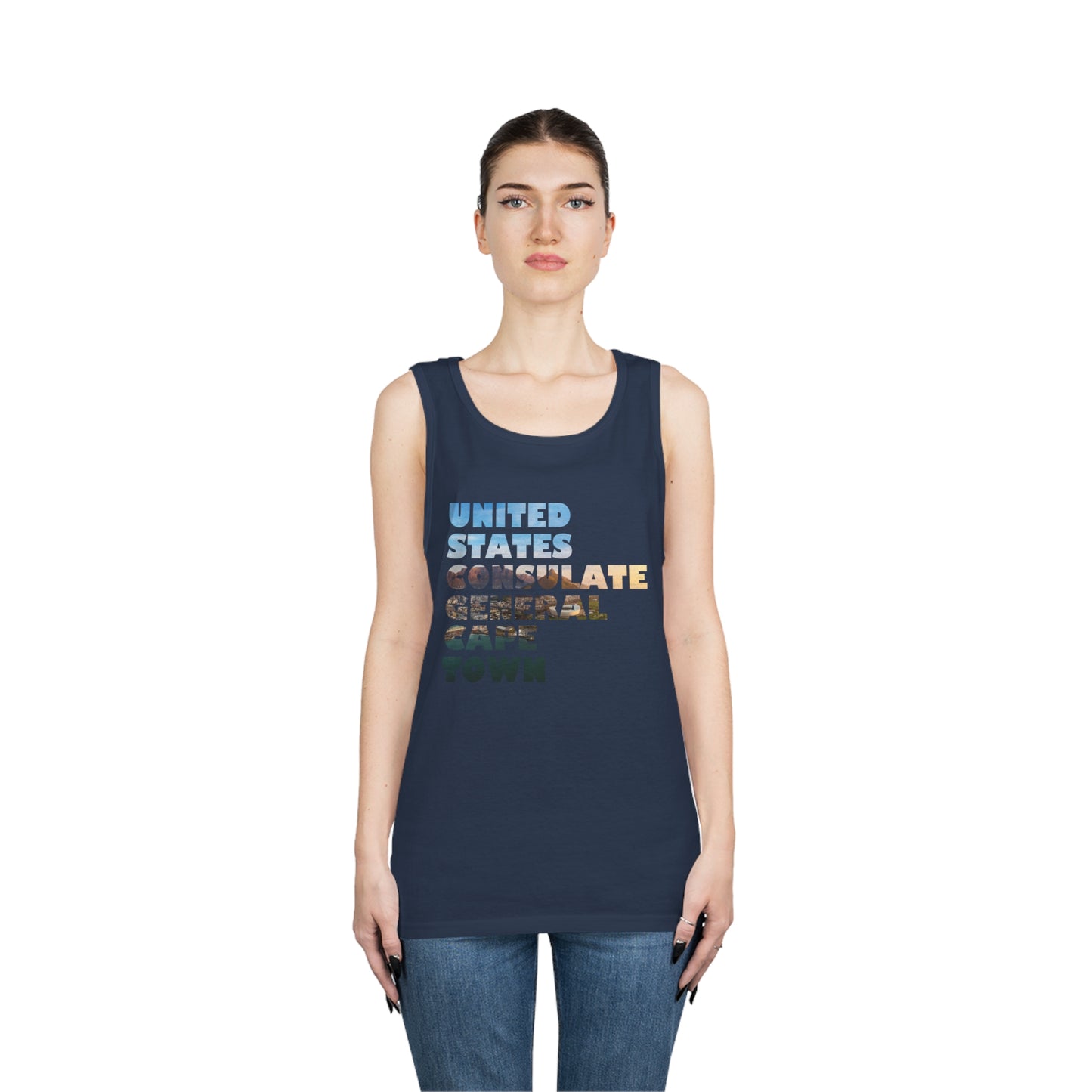 Read the Lines Tank Top: Cape Town