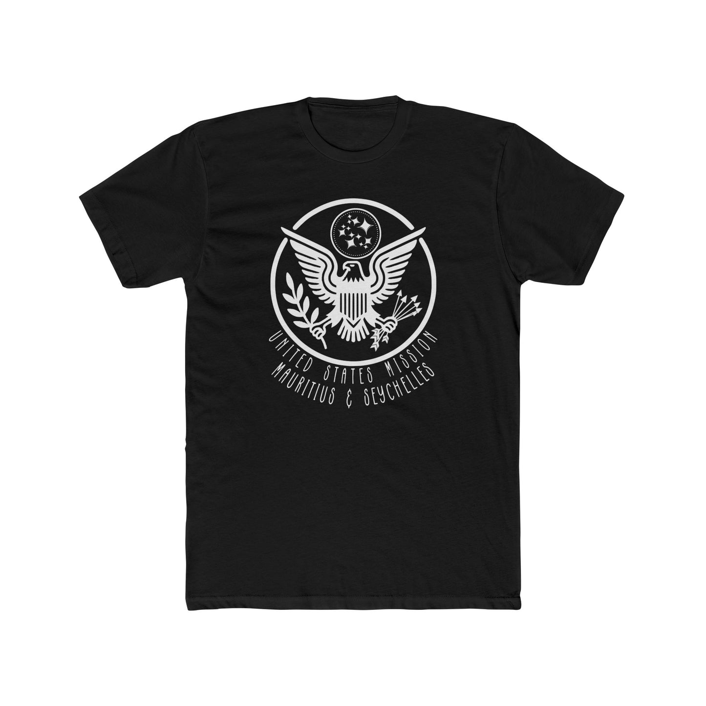New Art Deco Cotton Crew Tee: Mauritius and Seychelles