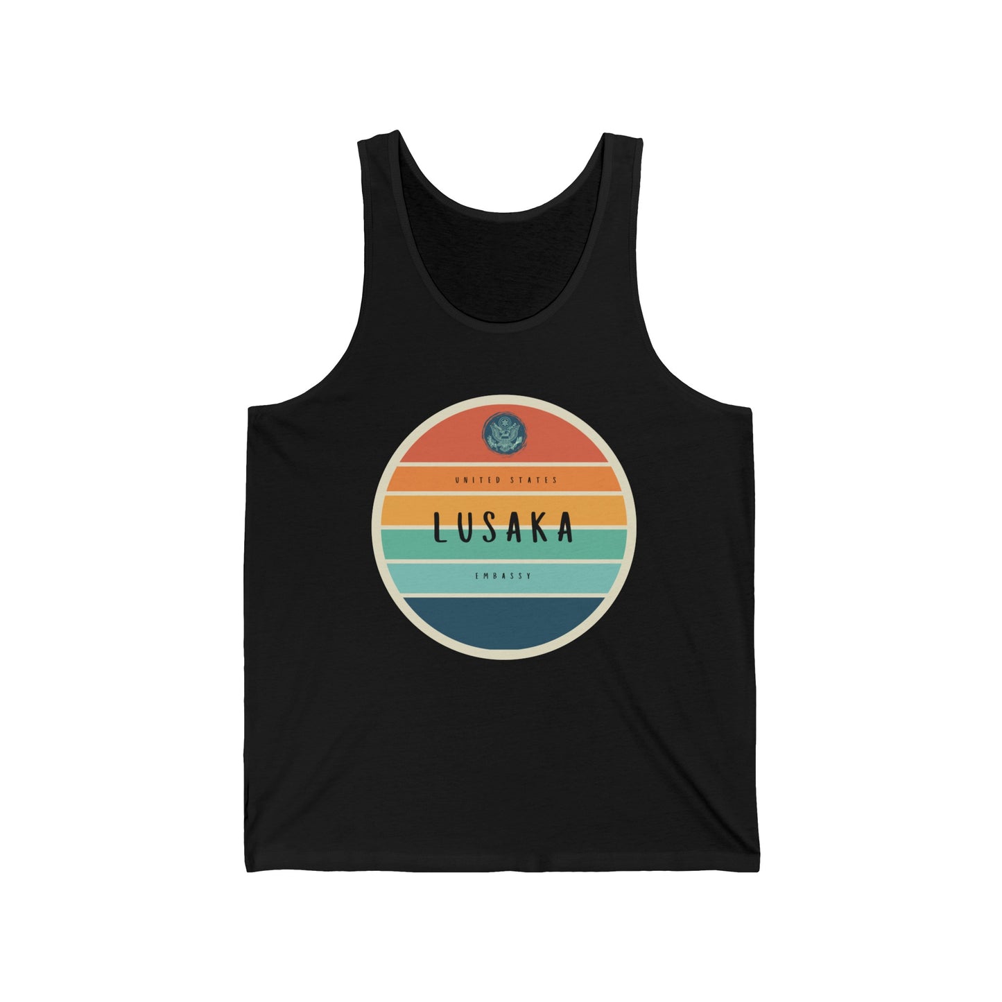 Setting Sun Tank Top: Lusaka