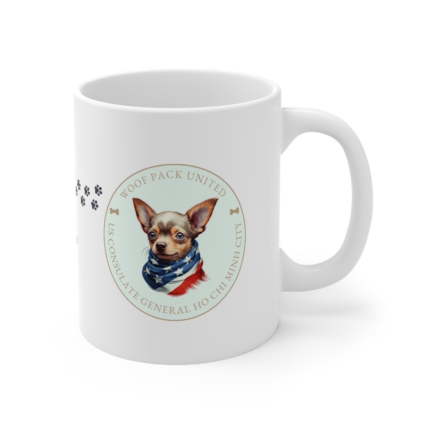 Woof Pack, Chihuahua Mug: Ho Chi Minh City