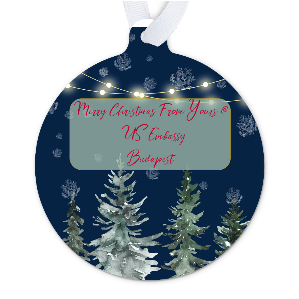 Merry Christmas Keepsake Ornament: Hungary