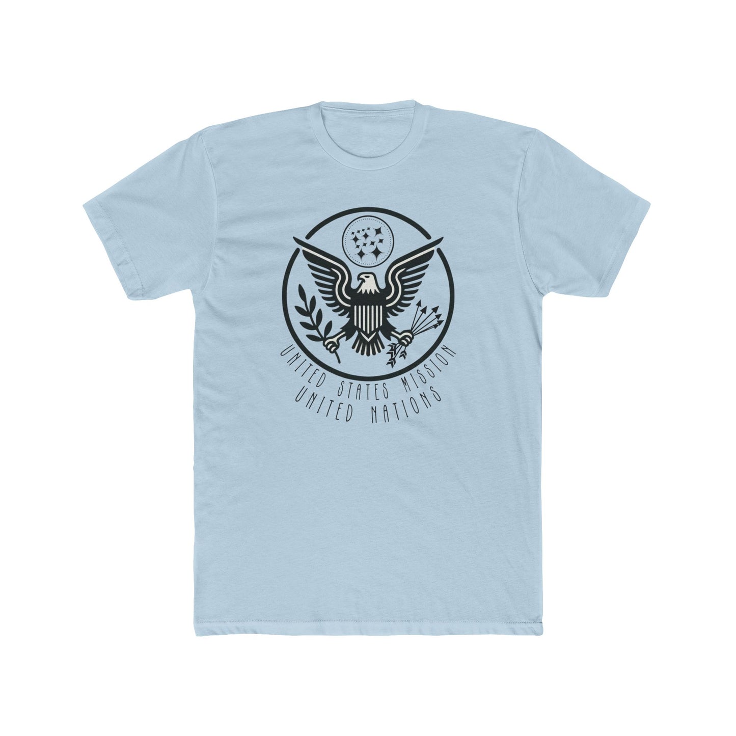 New Art Deco Cotton Crew Tee: United Nations