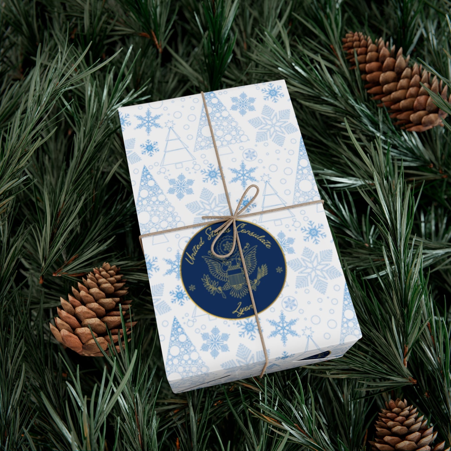 Holiday Gift Wrapping Paper: Lyon