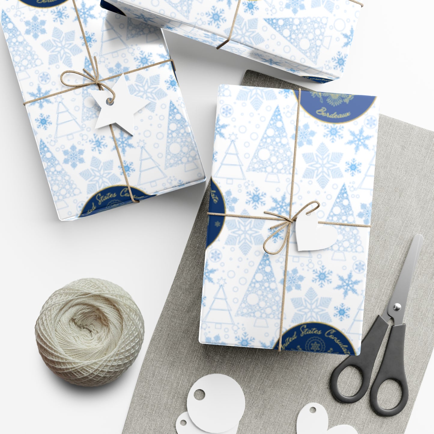 Holiday Gift Wrapping Paper: Bordeaux