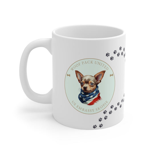 Woof Pack, Chihuahua Mug: Skopje