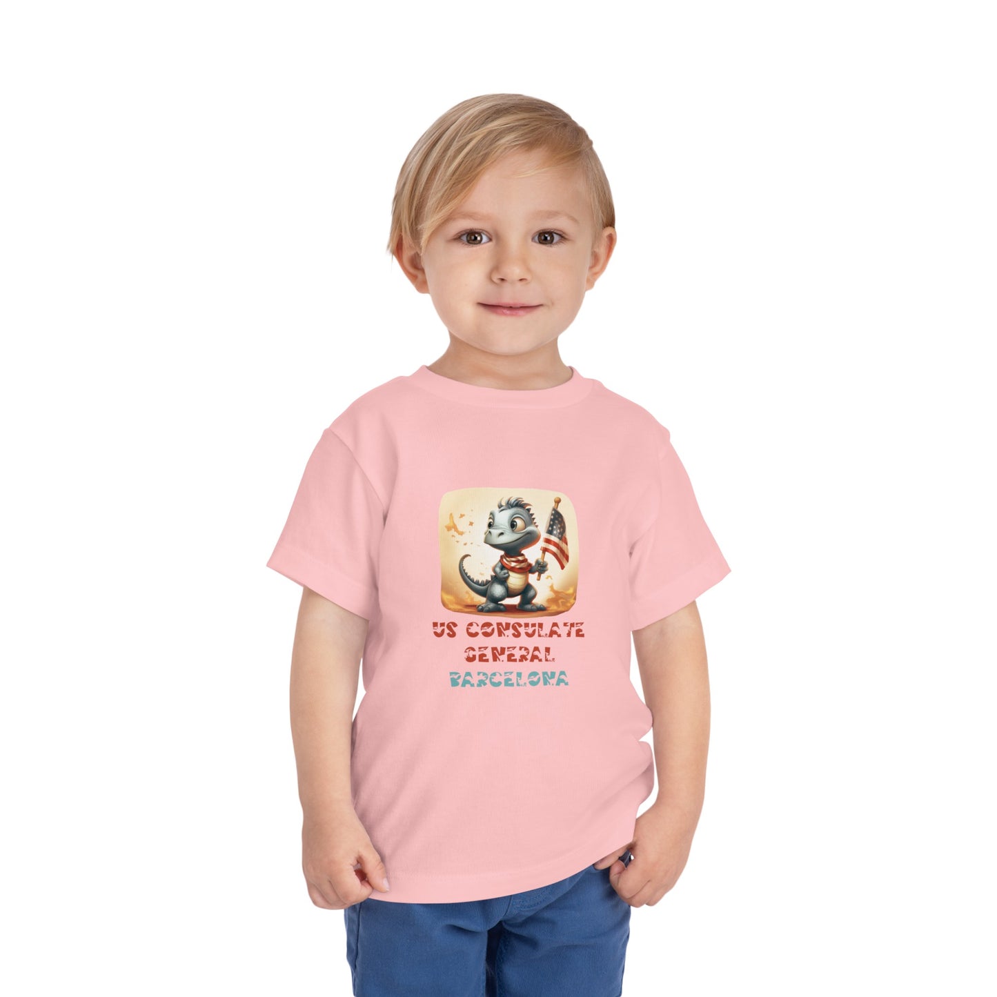 Kid's Dinosaur T-Shirt: Barcelona