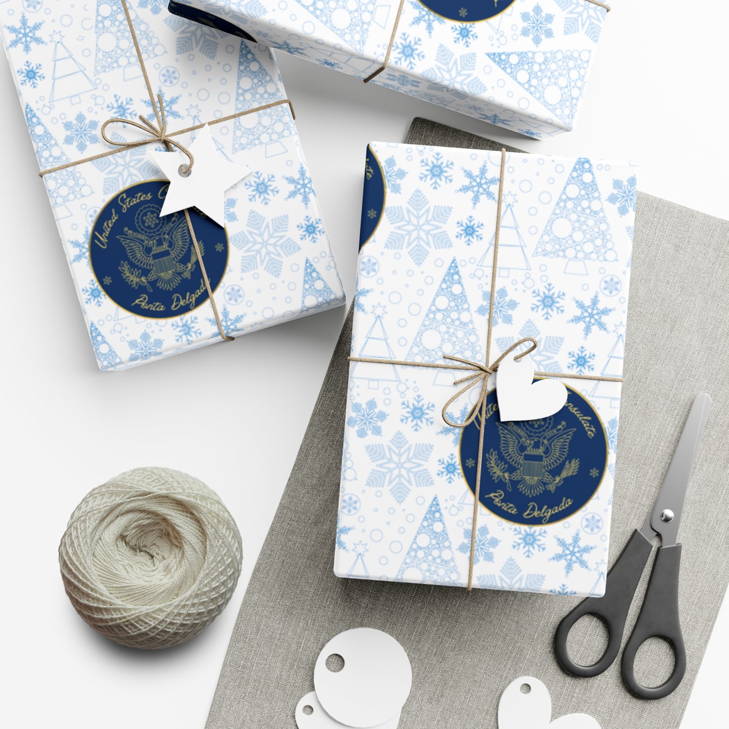 Holiday Gift Wrapping Paper: Ponta Delgada